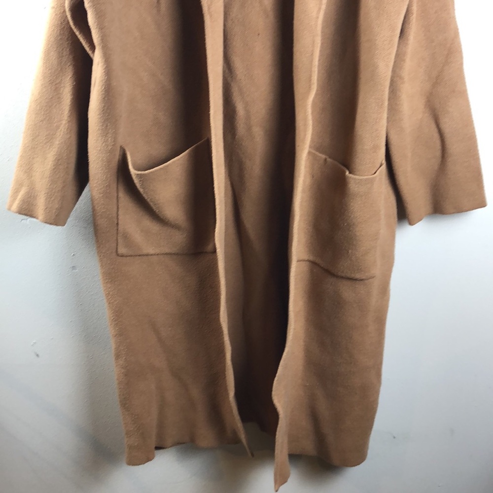Mango Tan Open-Front Coat - Picture 2 of 10